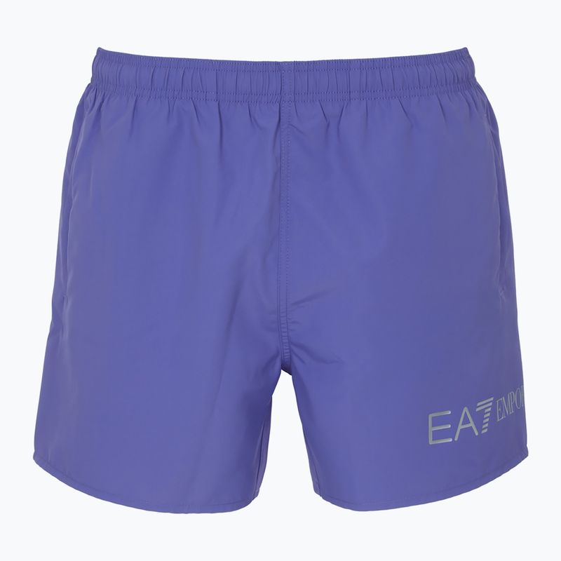 Șort de înot pentru bărbați EA7 Emporio Armani Extended Logo Boxer corsican blue / silver 2