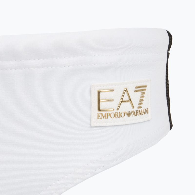Slip de înot pentru bărbați EA7 Emporio Armani Gold Label Brief white 3