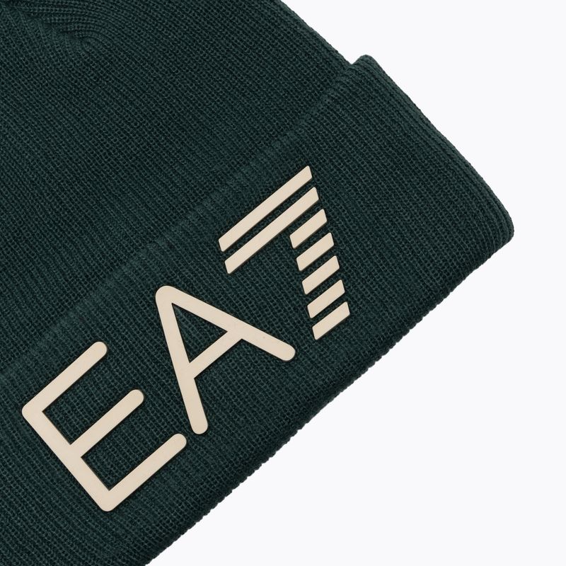 Căciulă de iarnă EA7 Emporio Armani Mountain Logo Series Big Beanie silver pine 3