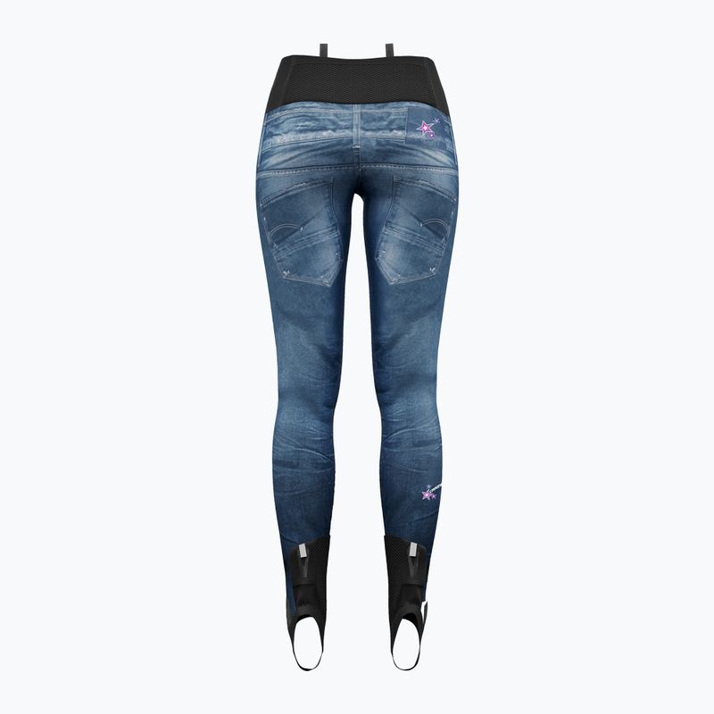 Pantaloni pentru femei Crazy Falls Printed print light jeans 2