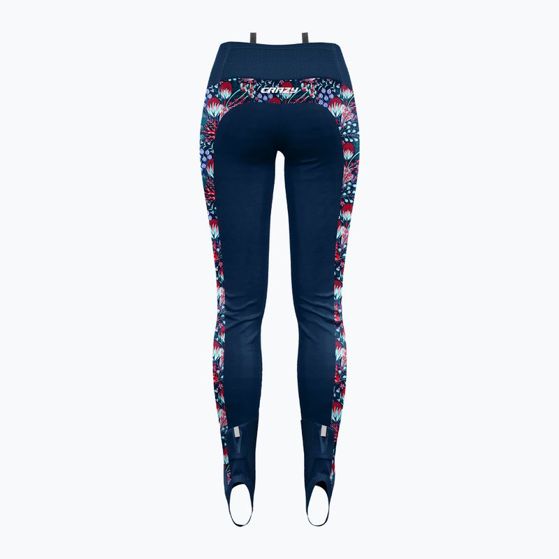 Pantaloni pentru femei Crazy Falls print leila blue 2