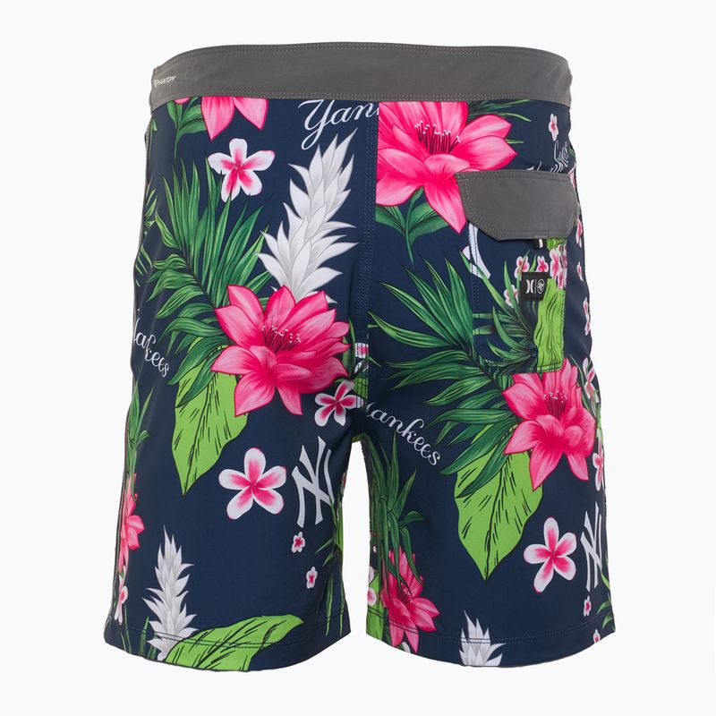 Pantaloni scurți de înot pentru bărbați Hurley Mlb Phantom Tailgate C 18" new yor yankees 2