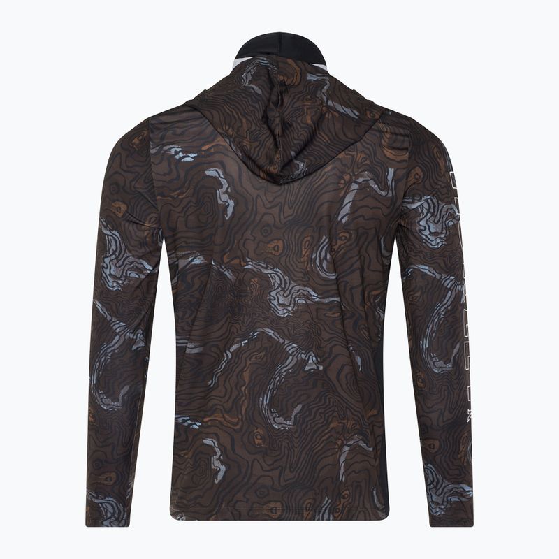 Longsleeve pentru bărbați  Hurley H2O-Dri Atticus Moab UPF Hood black 2