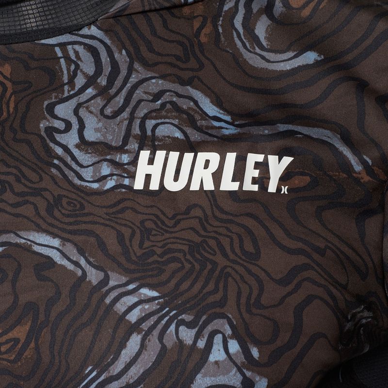 Longsleeve pentru bărbați  Hurley H2O-Dri Atticus Moab UPF Hood black 3