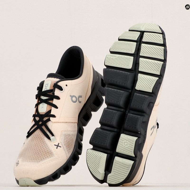 Pantofi de alergare pentru femei On Cloud X 3 bej 6098694 15