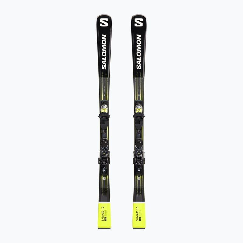 Salomon S Max 10 + M11 GW schiuri de coborâre negru/galben L47055700