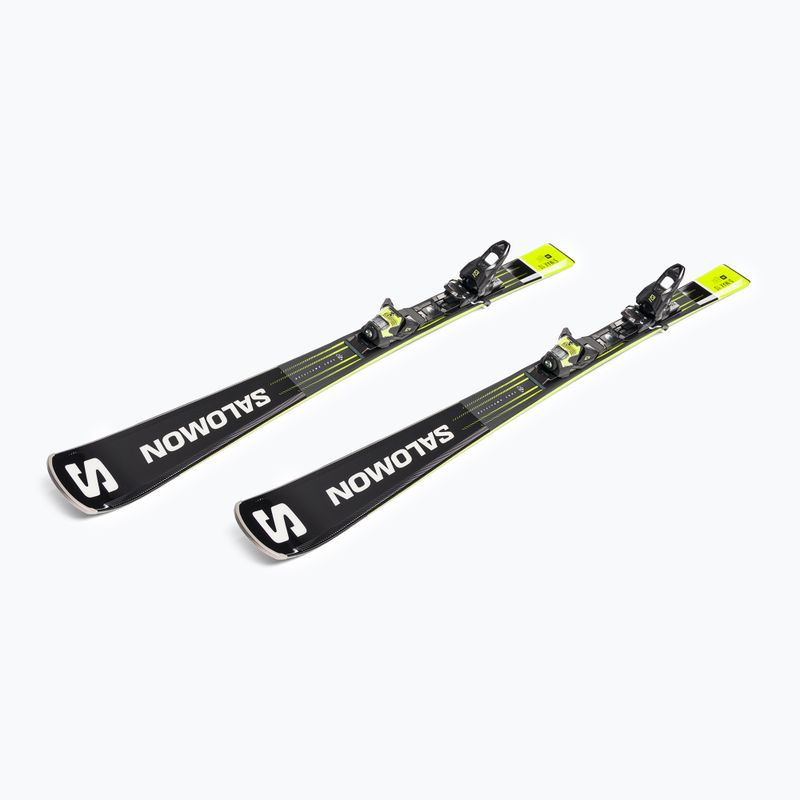 Salomon S Max 10 + M11 GW schiuri de coborâre negru/galben L47055700 4