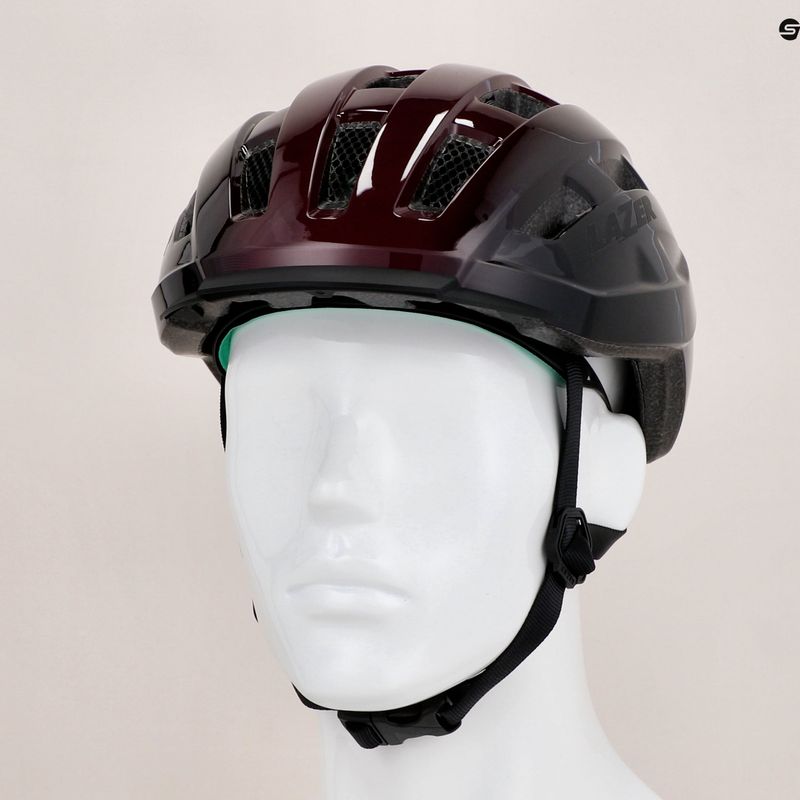 Cască de biciclist Lazer Codax KC CE-CPSC+net maro/negru BLC2237891799 8