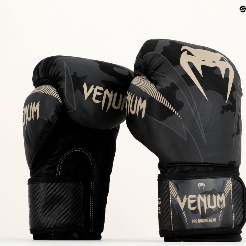 Venum Impact mănuși de box negru-gri VENUM-03284-497 8