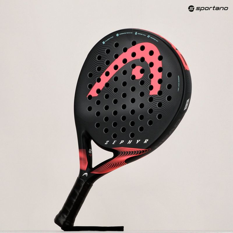 Rachetă de padel HEAD Zephyr 2023 negru/roz 225033 8