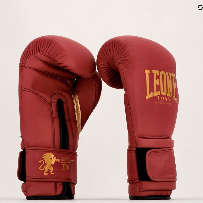 Leone Bordeaux Bordeaux mănuși de box roșu GN059X 7