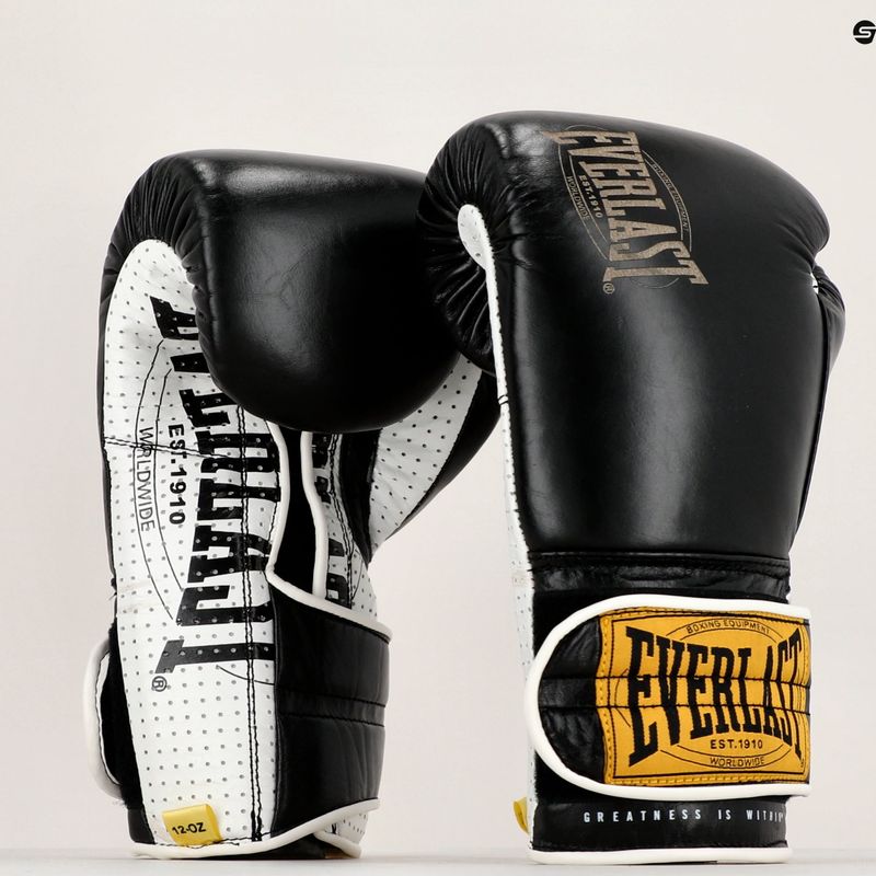 EVERLAST Mănuși de box 1910 Classic Pro Black EV1910PRO BL-12 OZ. 8
