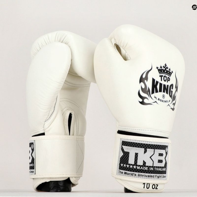 Top King Muay Thai Muay Thai Muay Thai Ultimate mănuși de box alb TKBGUV-WH-10OZ 7