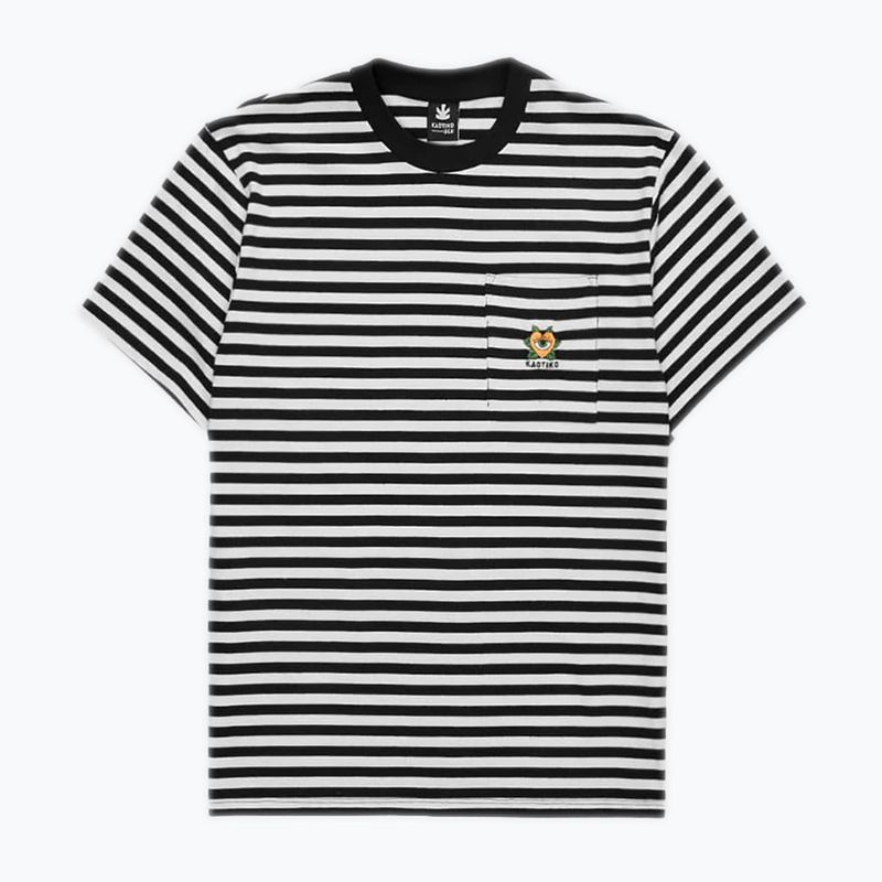 Tricou pentru bărbați Kaotiko M/C Rayas Corazon black 3
