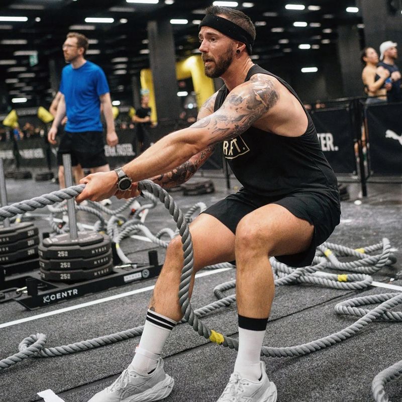 Frânghie de antrenament Centr Competition Power Rope Centr x Hyrox black 9