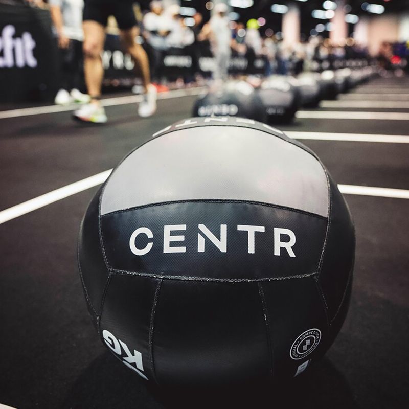 Minge medicinală CENTR Competition Wall Ball Centr x Hyrox 9 kg black 3