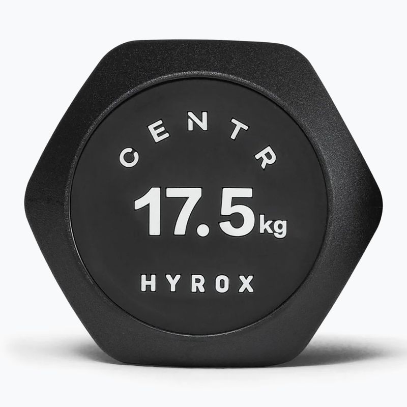 Ganteră Centr Urethane Dumbbell Centr x Hyrox 17,5 kg black 3