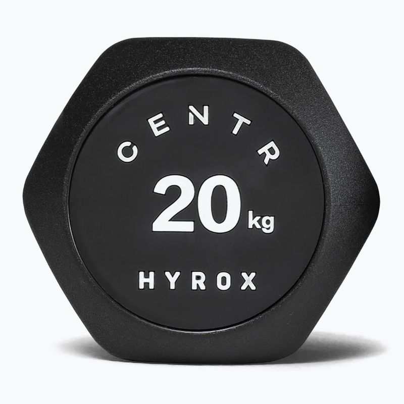 Ganteră Centr Urethane Dumbbell Centr x Hyrox 20 kg black 3