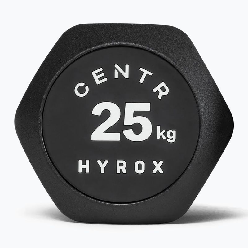 Ganteră Centr Urethane Dumbbell Centr x Hyrox 25 kg black 3