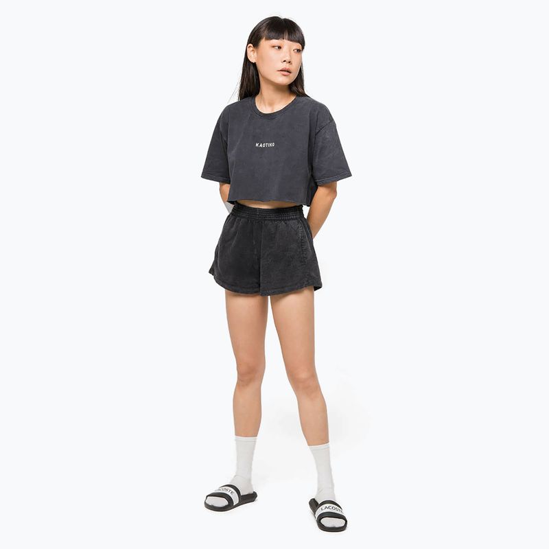 Pantaloni scurți pentru femei Kaotiko Washed black 2