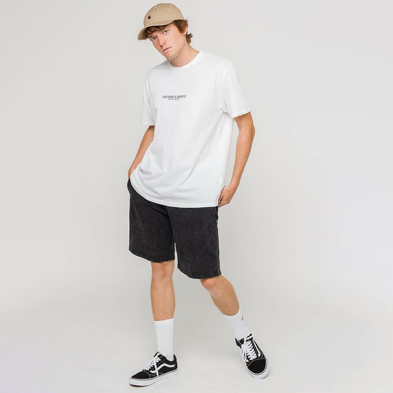 Pantaloni scurți pentru bărbați Kaotiko Bermuda Washed black 2