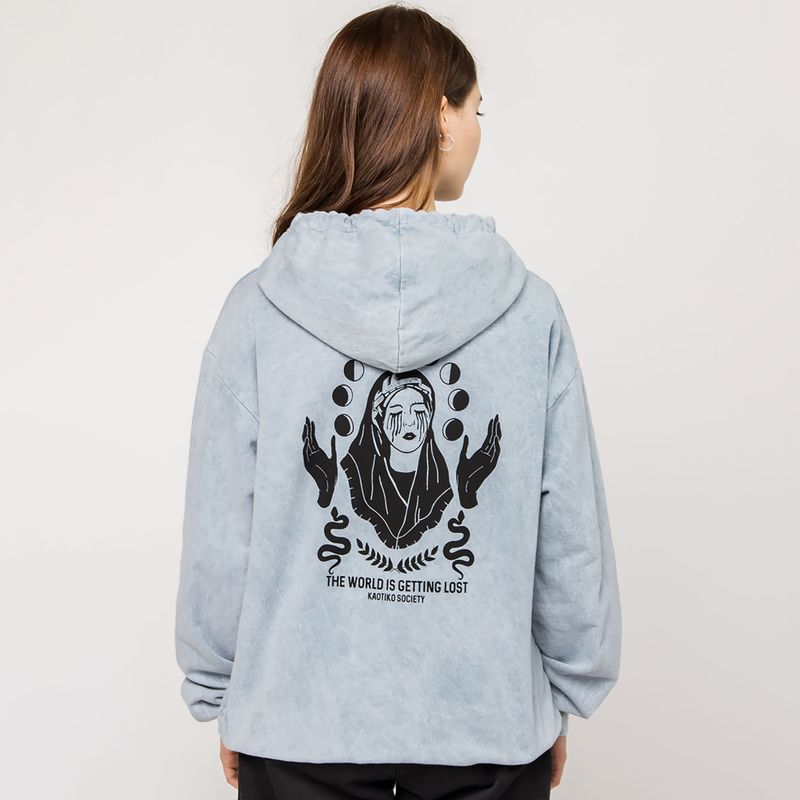 Bluză pentru bărbați Kaotiko Washed Virgin steel 2