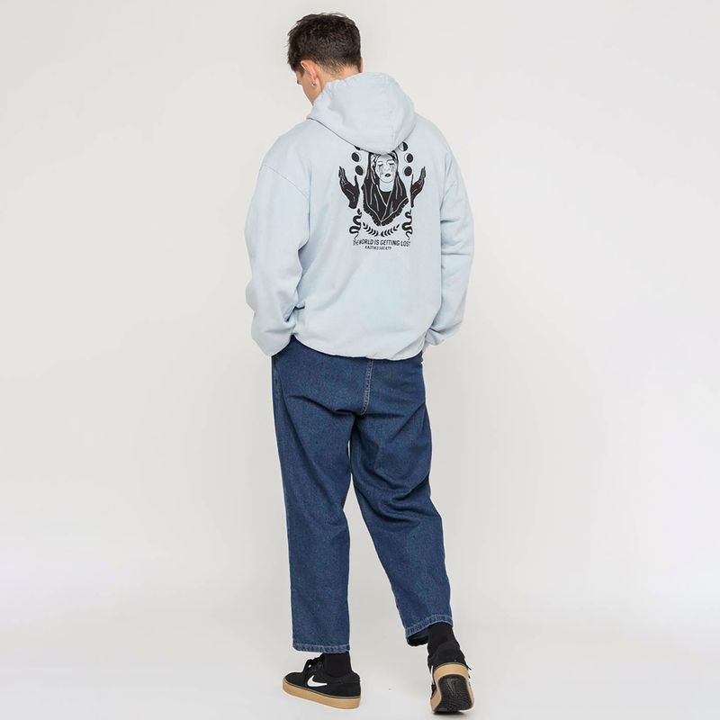 Bluză pentru bărbați Kaotiko Washed Virgin steel 4