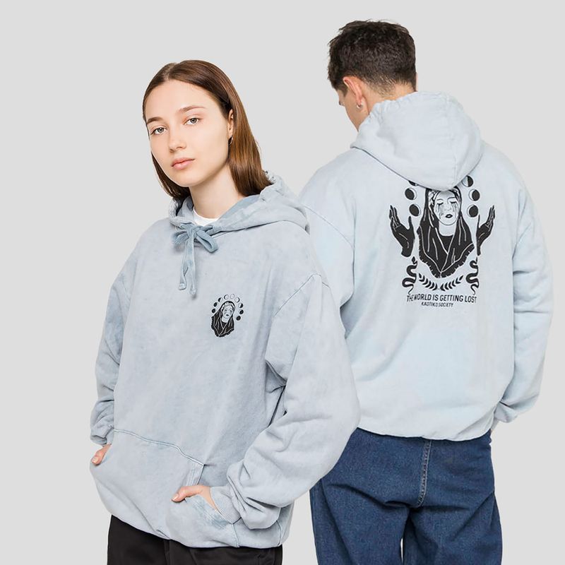 Bluză pentru bărbați Kaotiko Washed Virgin steel 5