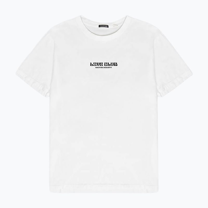 Tricou pentru bărbați Kaotiko Washed Love Club white 4