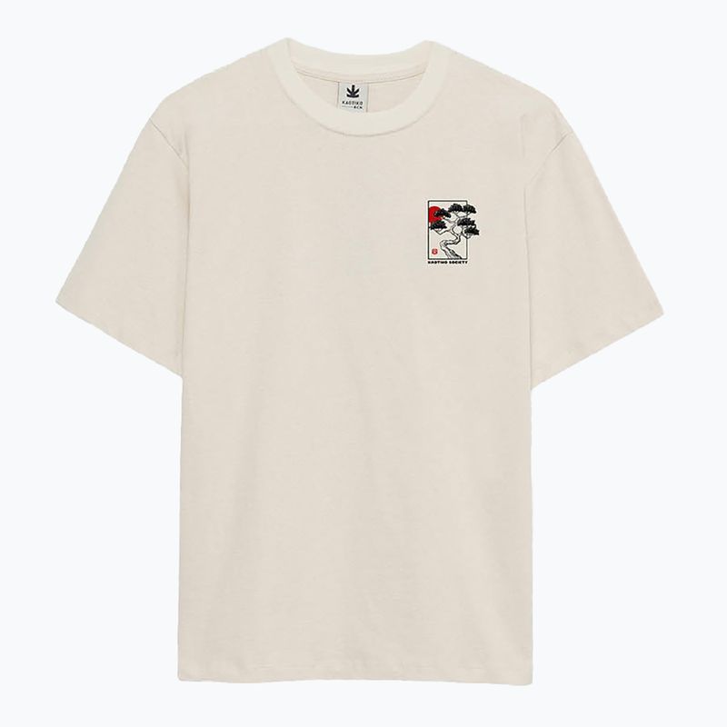 Tricou pentru bărbați Kaotiko Washed Okinawa Japan Organic ivory 3