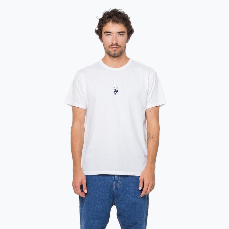 Tricou pentru bărbați Kaotiko Washed Hands Door white