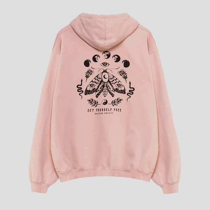 Bluză pentru femei Kaotiko Washed Moth pale pink 4
