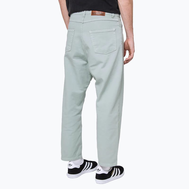 Pantaloni pentru bărbațiKaotiko Regular Cropped Denim green 3