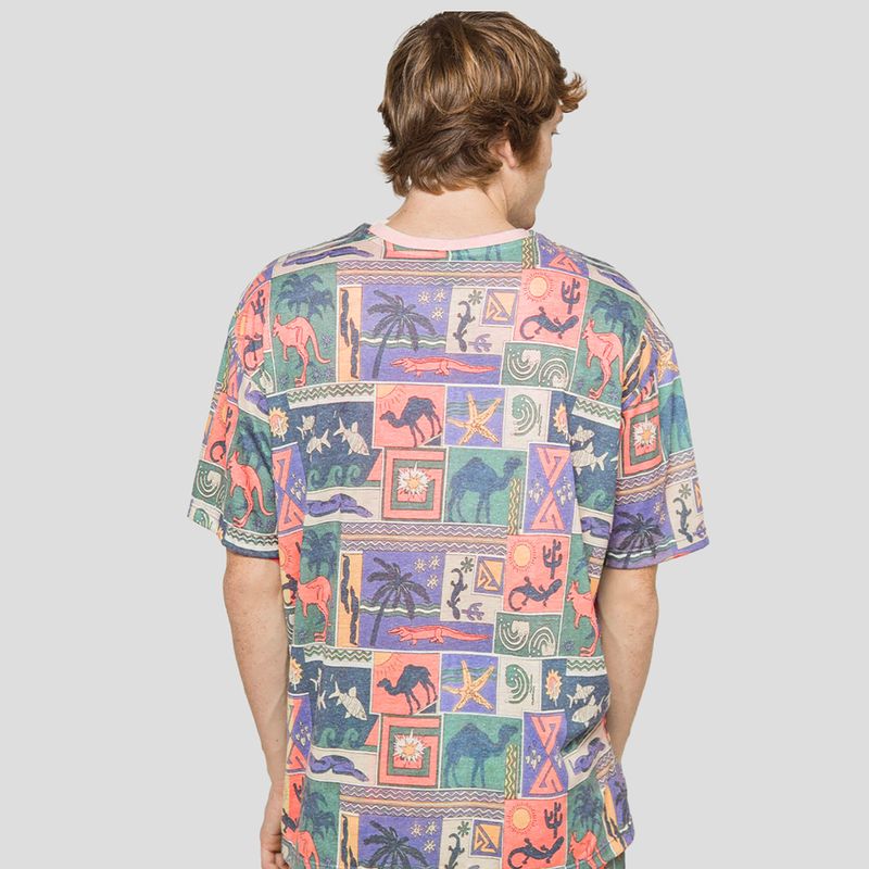 Tricou pentru bărbați Kaotiko Kenia orange 2