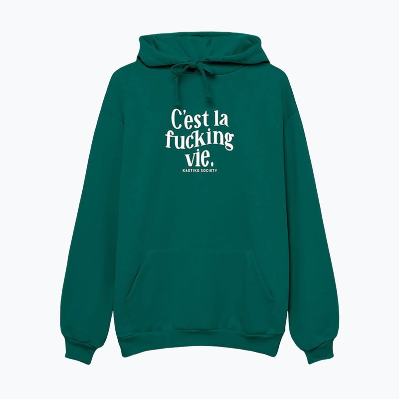 Bluză pentru femei Kaotiko C'est la vie Hoodie jade 3