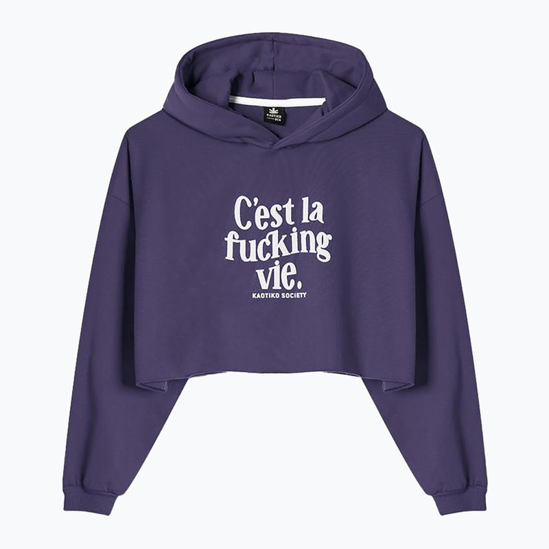 Bluză pentru femei Kaotiko C'est la vie Crew grape 4