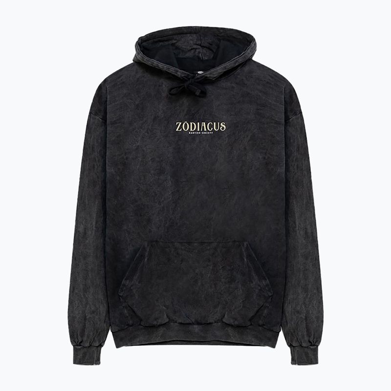 Bluză pentru bărbați Kaotiko Washed Zodiacus black 3