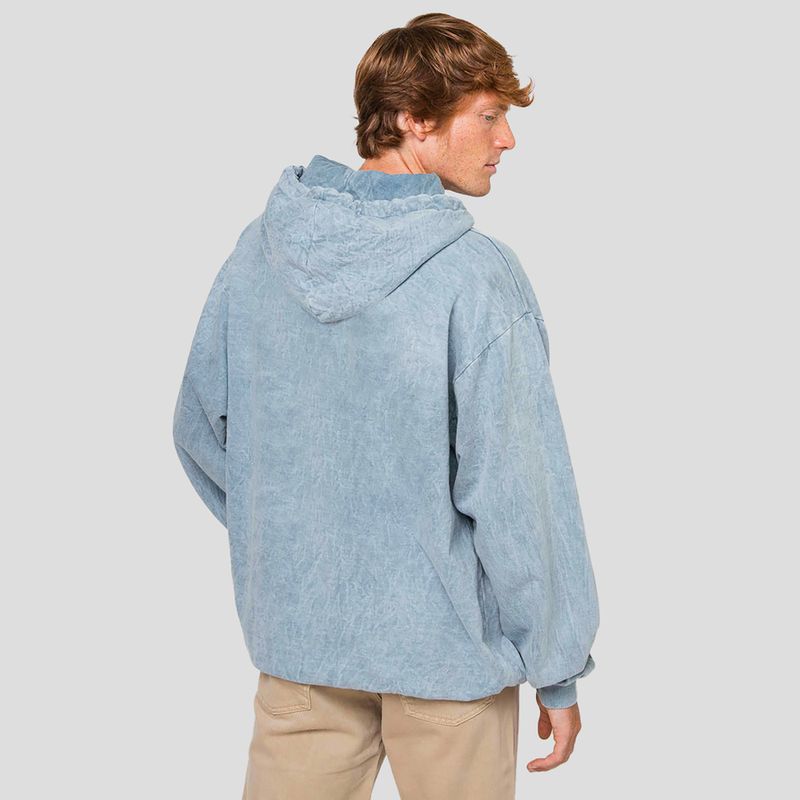 Bluză pentru bărbați Kaotiko Washed Vancouver Society steel 2