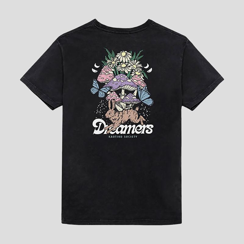 Tricou pentru bărbați Kaotiko Washed Dreamers black 2