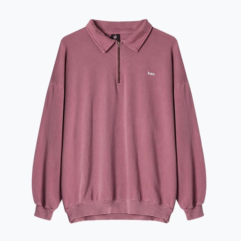 Bluză pentru bărbați Kaotiko Washed Vancouver Society burgundy 2