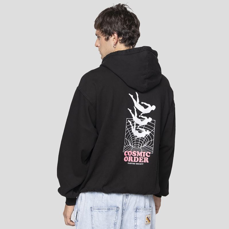 Bluză pentru bărbați Kaotiko Washed Cosmic Order black 2