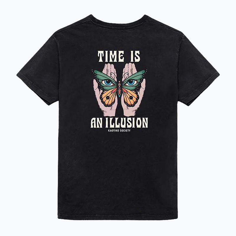 Tricou pentru bărbați Kaotiko M / C Washed Illusion black 3