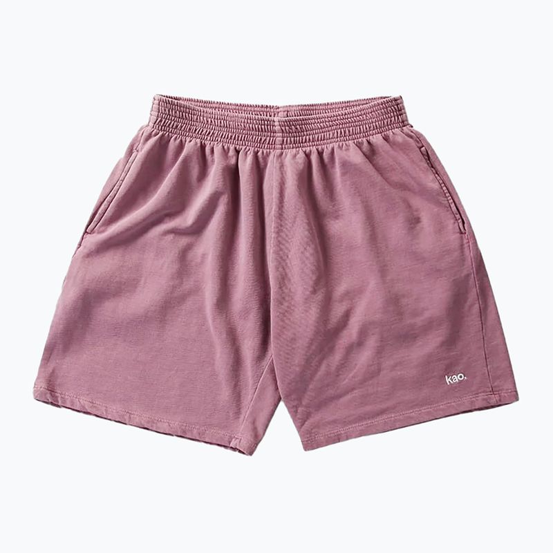 Pantaloni scurți pentru bărbați  Kaotiko Washed Daylen burgundy 3