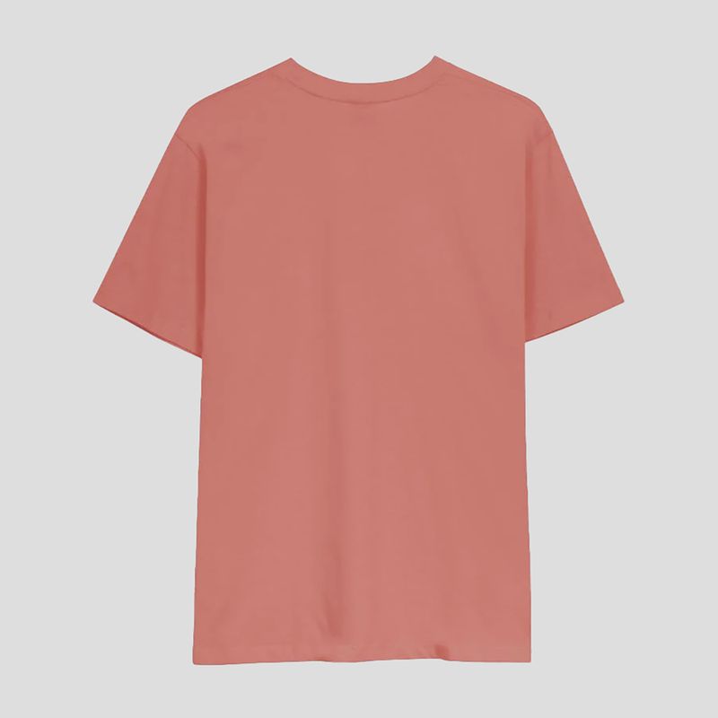 Tricou pentru bărbați Kaotiko Pocket Flower Society salmon 4
