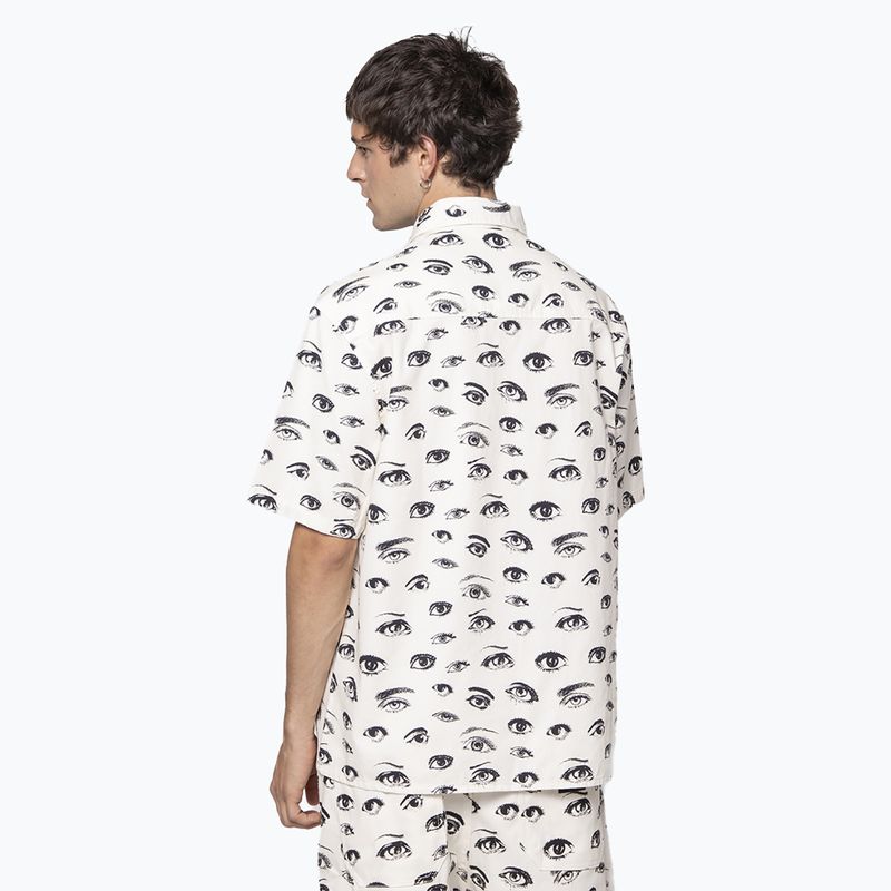 Tricou pentru bărbați Kaotiko Peek Canvas ivory 2