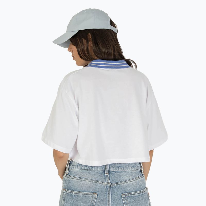 Tricou polo pentru femei Kaotiko Broken Heart white 2