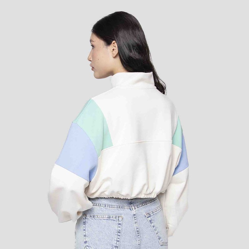 Bluză pentru femei Kaotiko Anette ivory / sea green / niagara 2