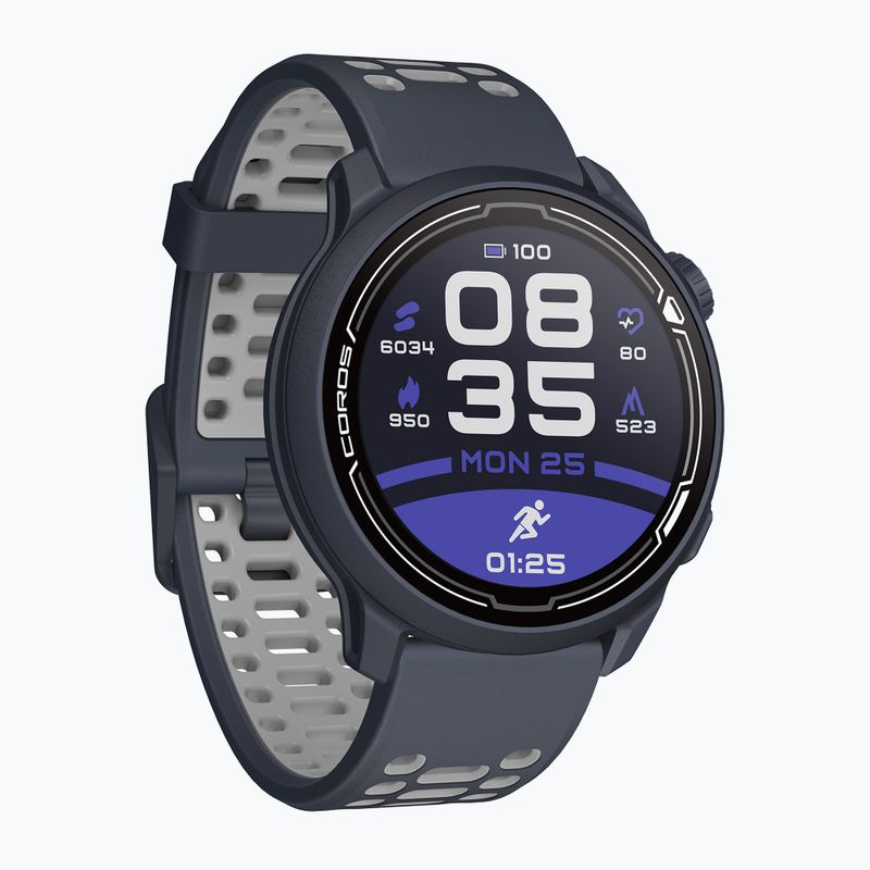 COROS PACE 2 Premium GPS GPS Silicone Band sport ceas negru WPACE2-NVY 3