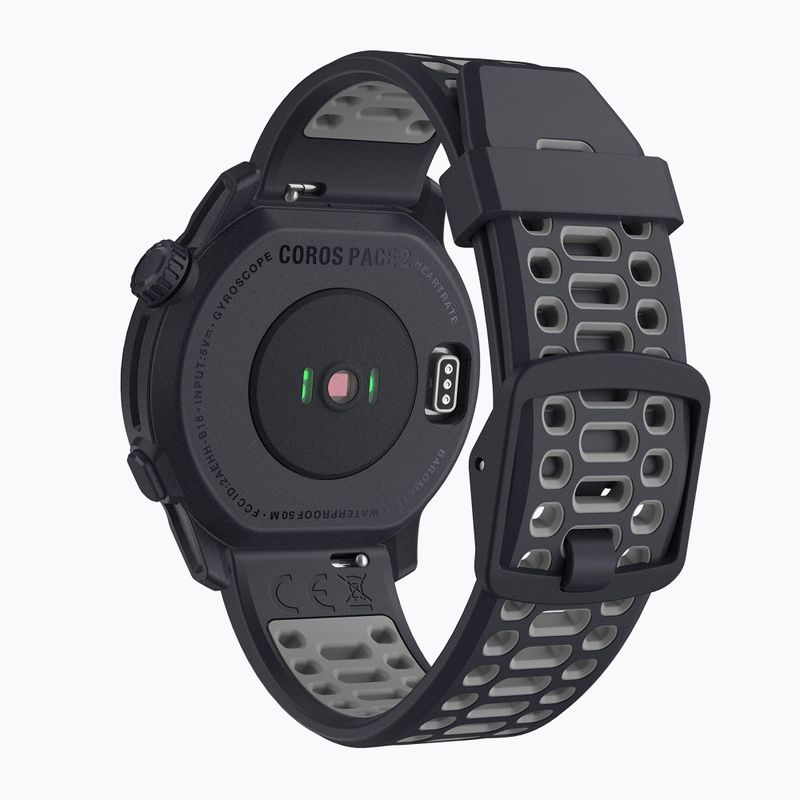 COROS PACE 2 Premium GPS GPS Silicone Band sport ceas negru WPACE2-NVY 5