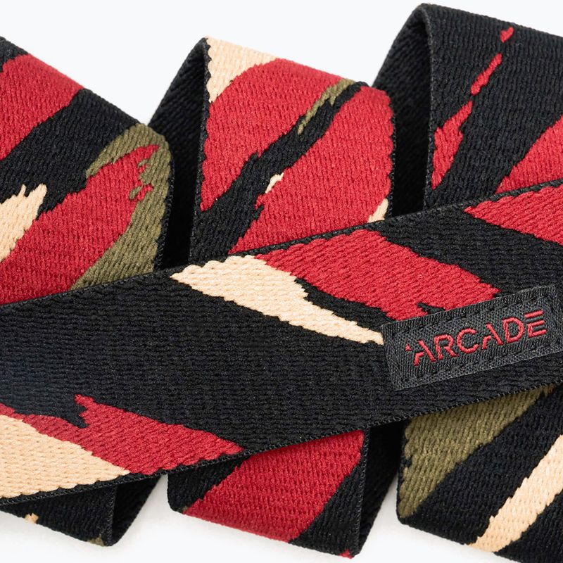 Curea pentru pantaloni Arcade Brushstroke Slim black/ burnt 4